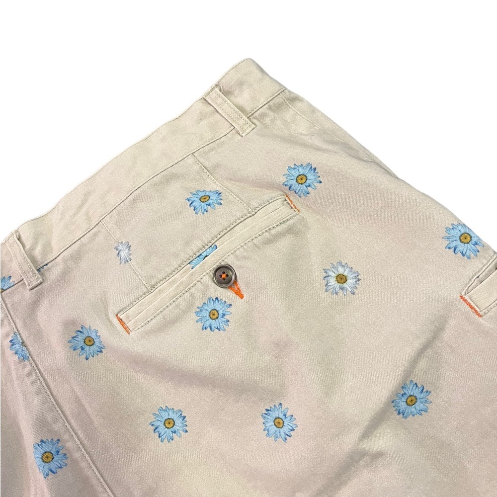 Tallia Sport Daisy Shorts | Modern Fit Stretch | Tan, Blue & Yellow | Men’s 38 - Picture 9 of 9